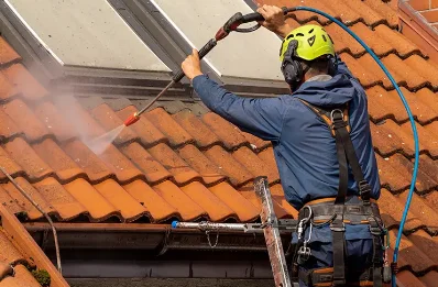 Démoussage et hydrofuge de toiture à Quiévelon